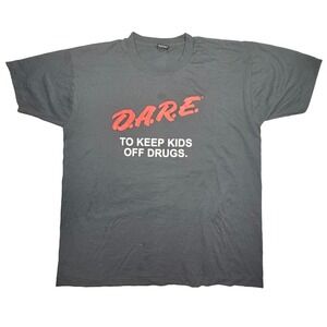 Vintage 1995 DARE Teddy Bear T-Shirt XL Granby Police Department USA Made
